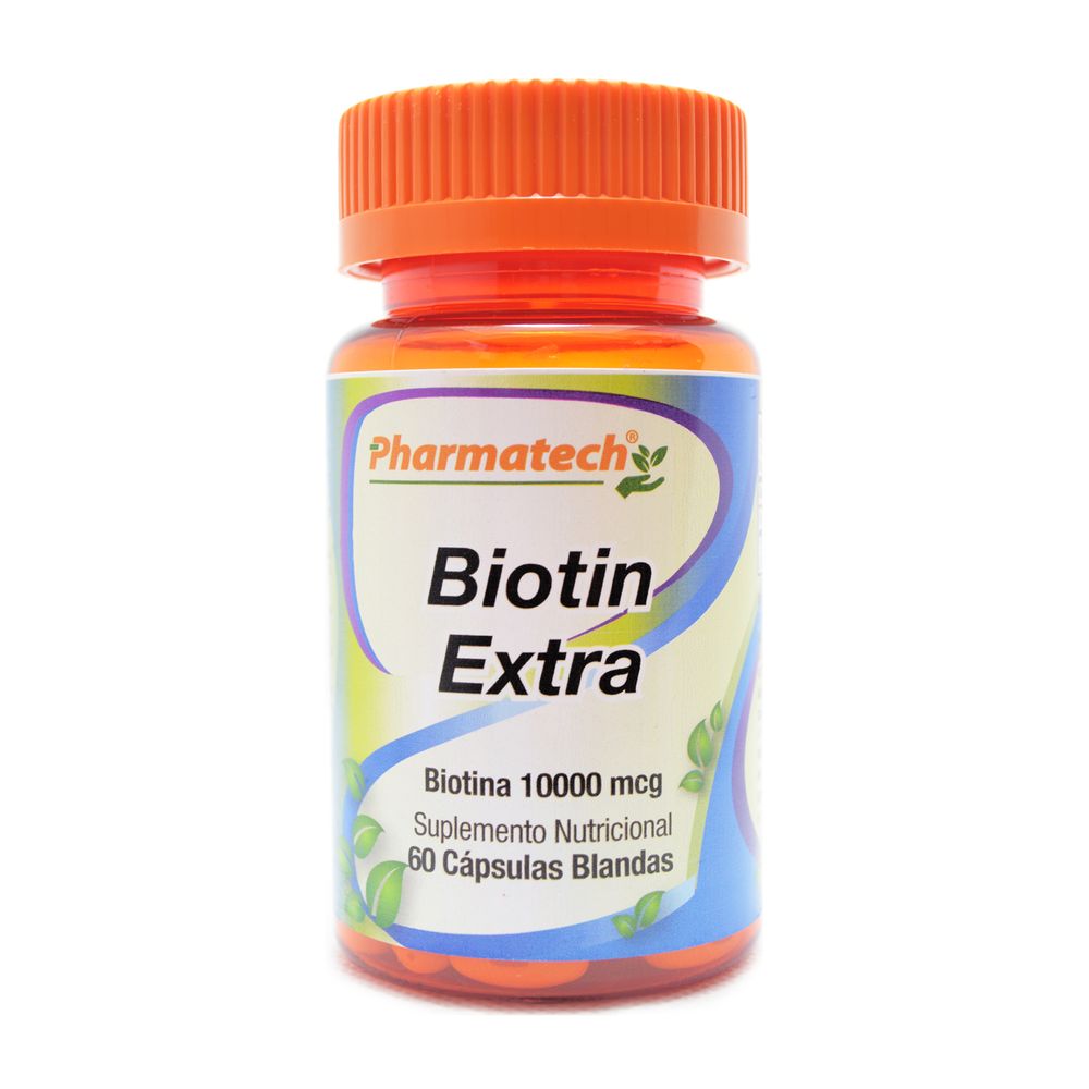 Biotina Extra 10,000 mcg Softgels x 60 | plazaVea - Supermercado