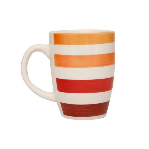 Juego de Tazas de Te o Cafe en Porcelana Naranja - Promart
