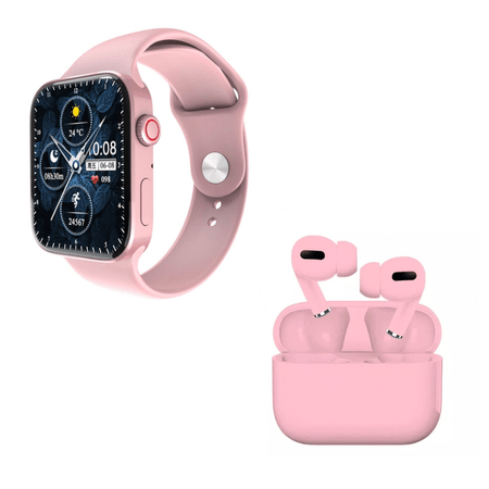 Pack Smartwatch N76 serie 7 Rosado y Audífonos Inalámbricos Tws I13 Pro  Rosado | plazaVea - Supermercado