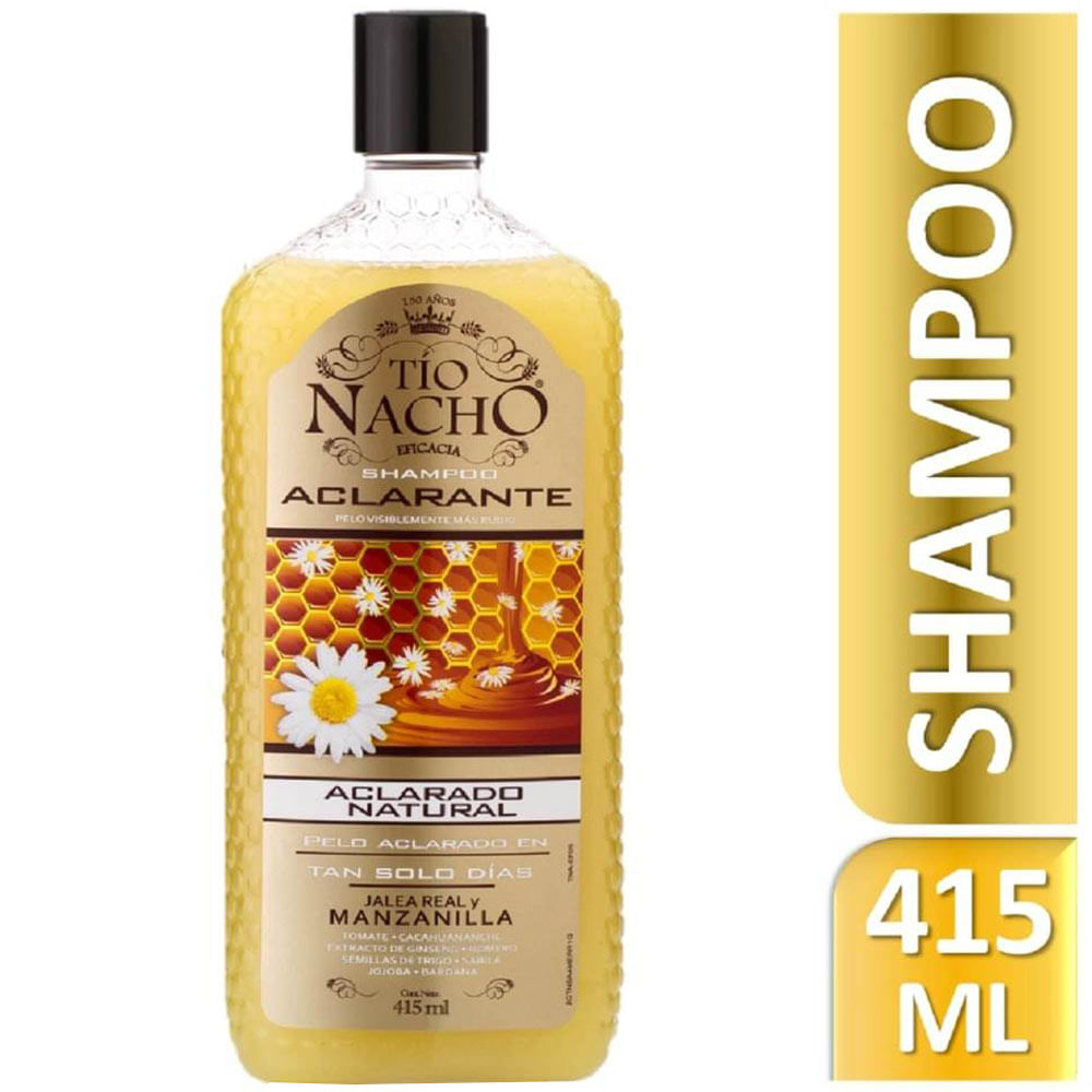 Shampoo TÍO NACHO Anti Caída Aclarante Frasco 415ml