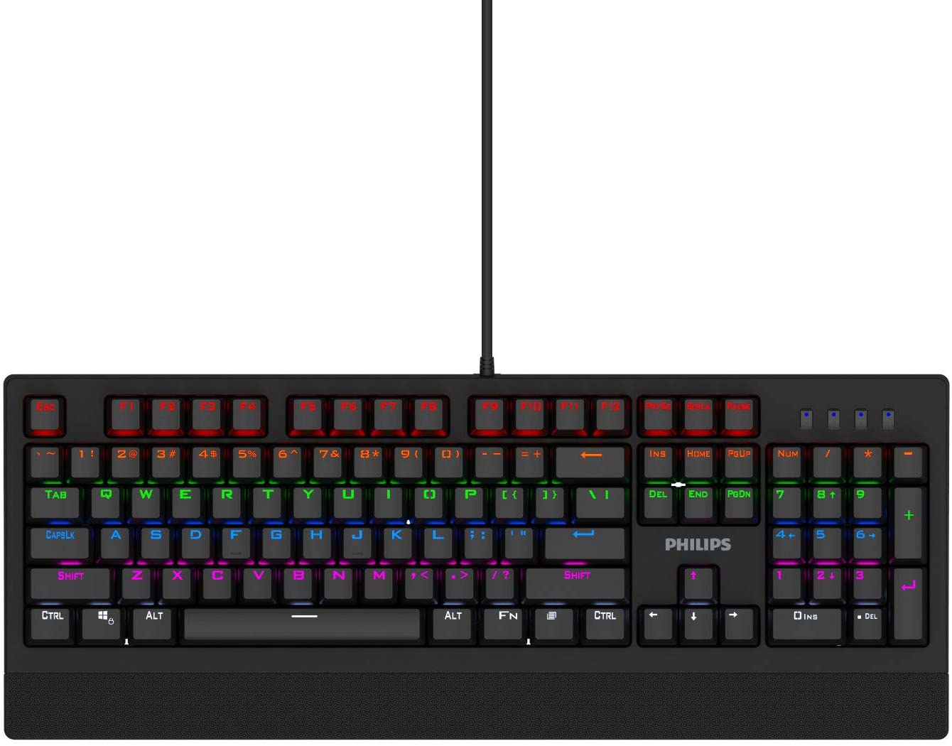 Teclado Mecánico Philips para juegos SPK8403