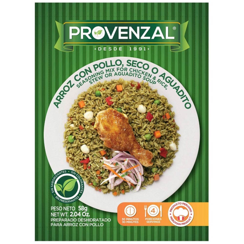 Arroz con Pollo, Seco o Aguadito PROVENZAL Sachet 58g