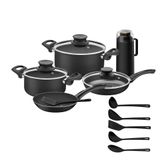 Set de Ollas Finezza Antiadherente Negro FZ-1625T - ECOMARKPERU