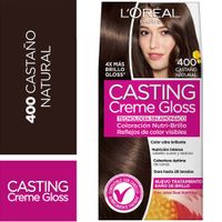 Tinte para Cabello CASTING Creme Gloss 400 Castaño Natural Caja 1un