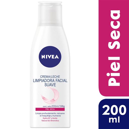 Leche Limpiadora Facial Suave Piel Seca NIVEA - Frasco 200ml
