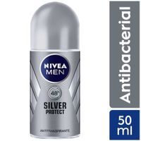 Desodorante para Hombre Roll On NIVEA Silver Protect Male Frasco 50ml