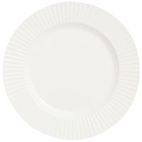 Plato Tendido VIVA HOME Porcelana Blanco Rayas