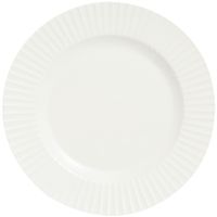 Plato de Entrada VIVA HOME Porcelana Blanca Rayas