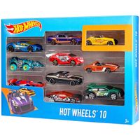Vehículo de Juguete HOT WHEELS Die Cast Paquete De 10 Autos