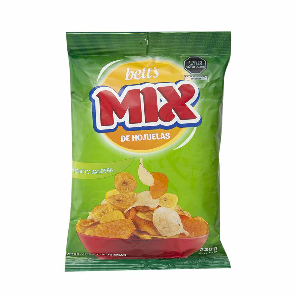 Piqueo BELL'S Papas Camotes y Plátanos Fritos Bolsa 220g