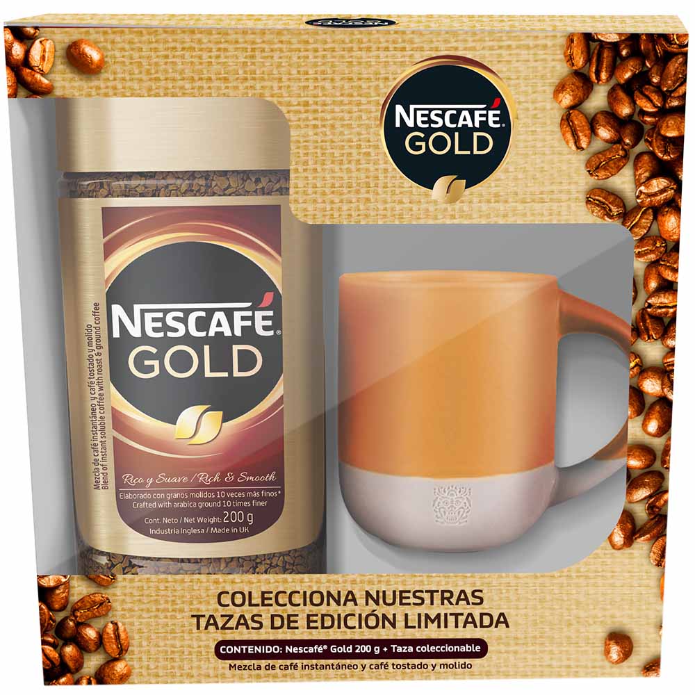 Café NESCAFÉ Gold Frasco 200g + Taza plazaVea Supermercado