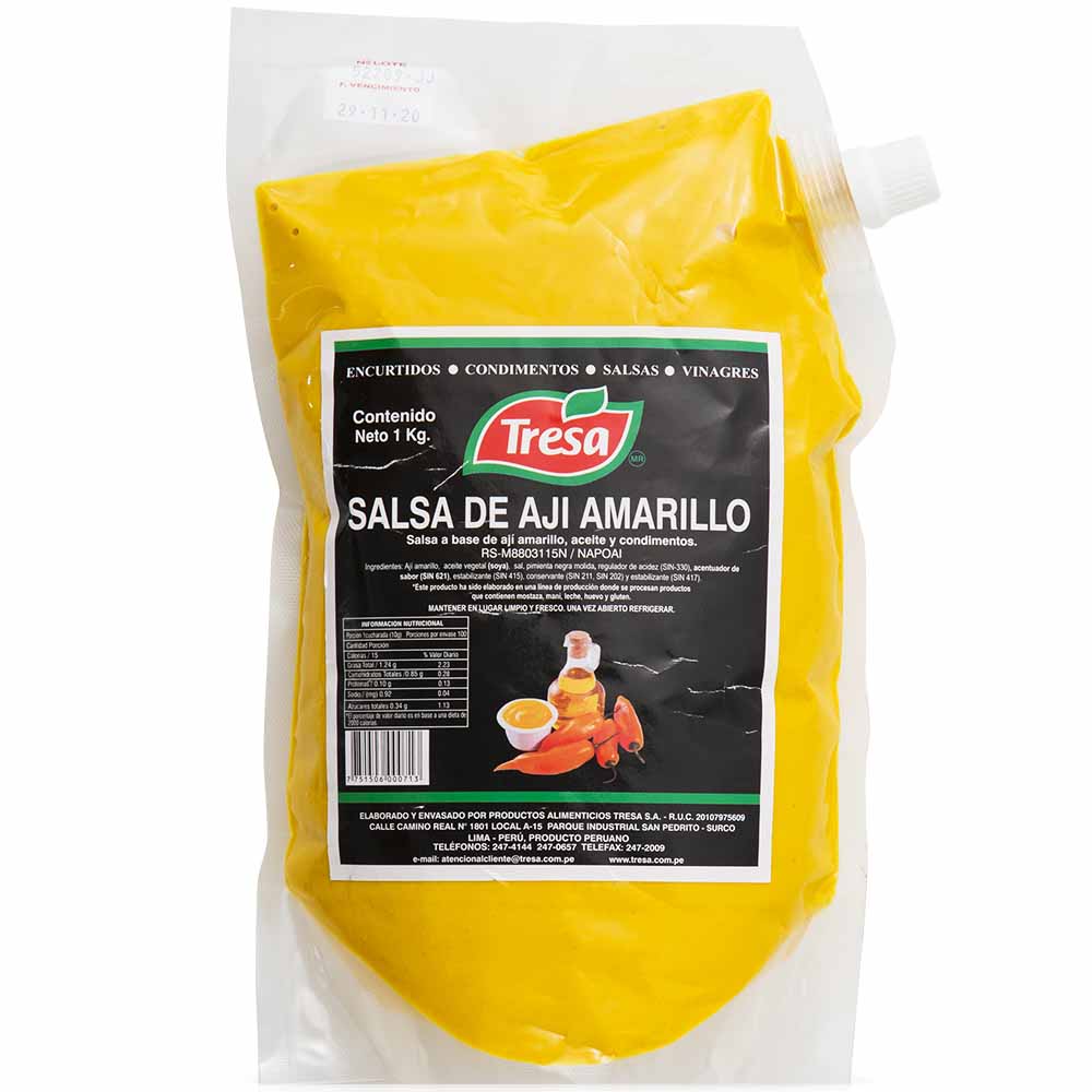 Ají Amarillo en Pasta TRESA Doypack 1Kg