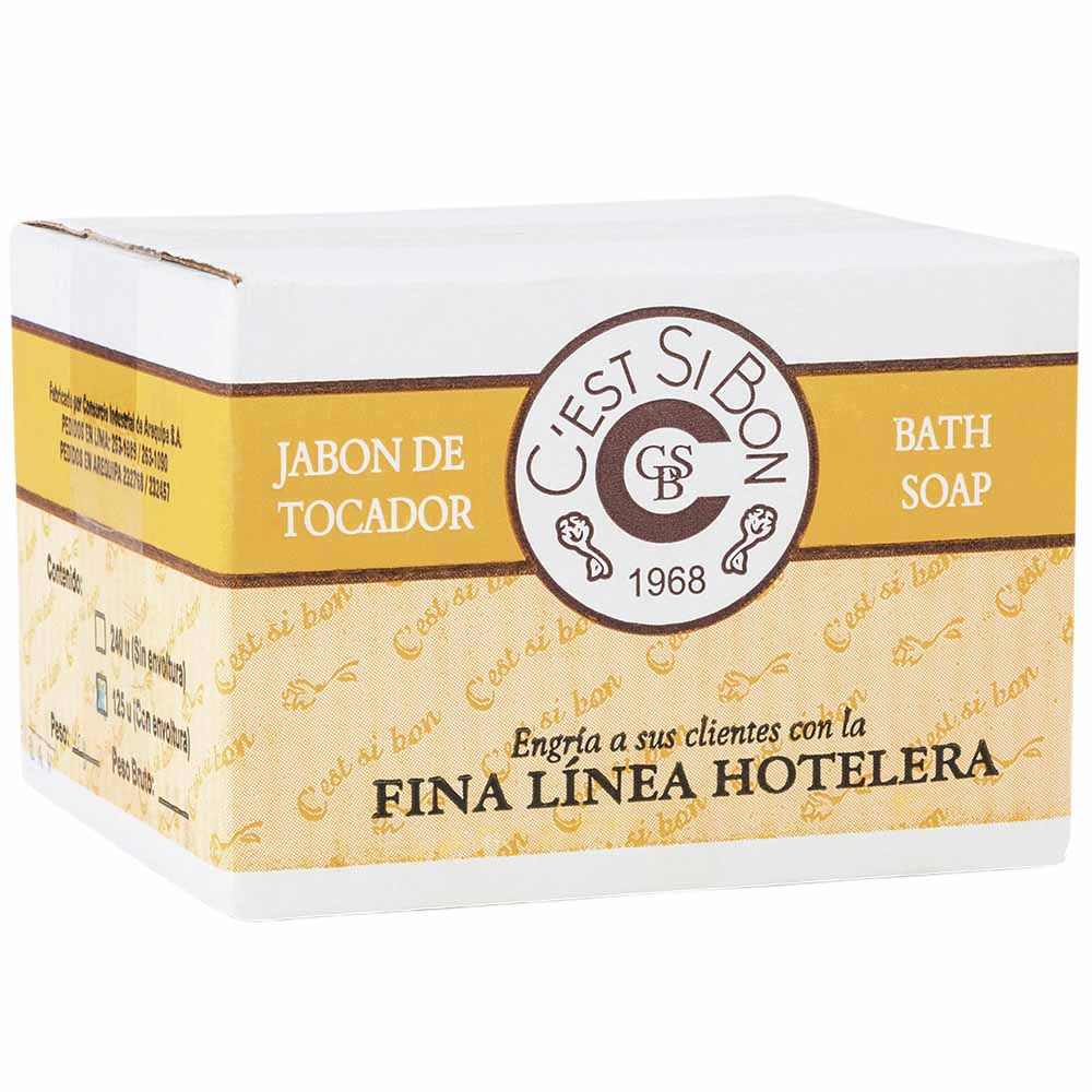 Jabón Hotelero C'EST SI BON Barra 10g Paquete 125un