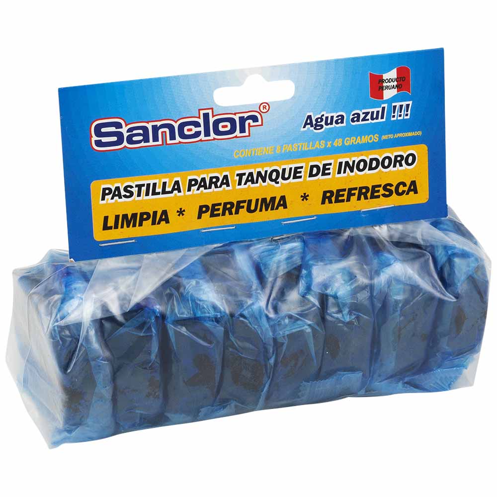 Pastilla para Tanque SANCLOR 48g Paquete 8un