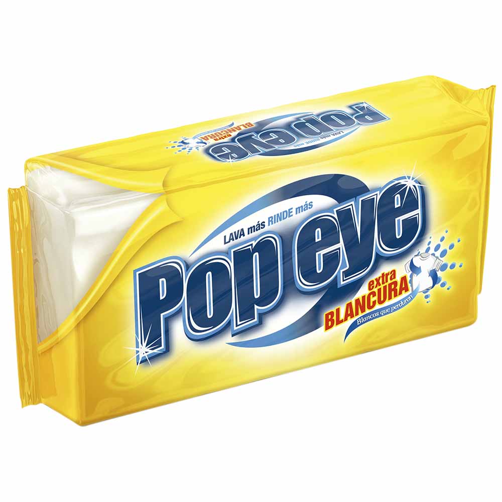 Jabón para Ropa POPEYE Extra Blancura Barra 210g