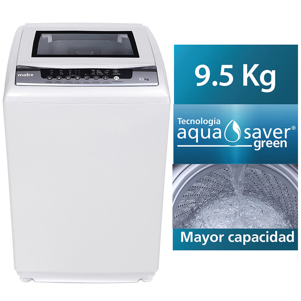 lavadora mabe carga superior 9 5kg