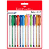 Bolígrafos TRIPLUS L-35F Estuche x 12 colores Layconsa