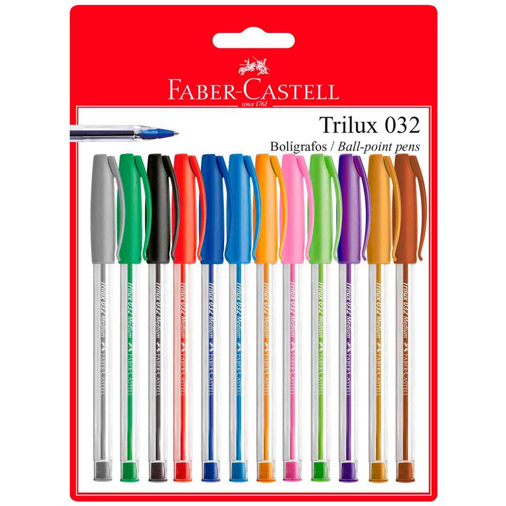 Lapiceros FABER CASTELL Trilux 032 Caja 12un