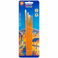Pinceles ARTESCO Mango de Madera Amarillo Caja 5un