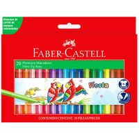 Plumones FABER CASTELL Fiesta 45 33045 Caja 20un