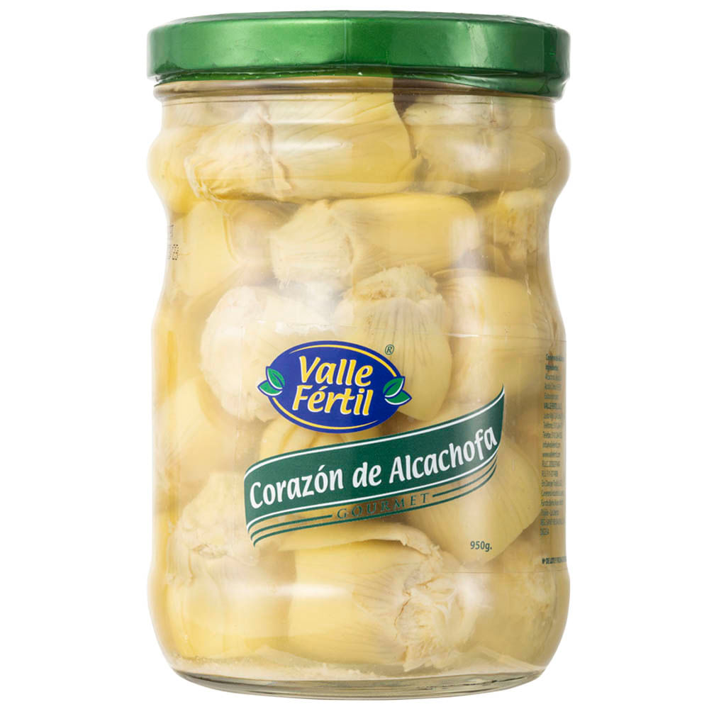 Corazones de Alcachofa en Conserva VALLE FÉRTIL Botella 950g