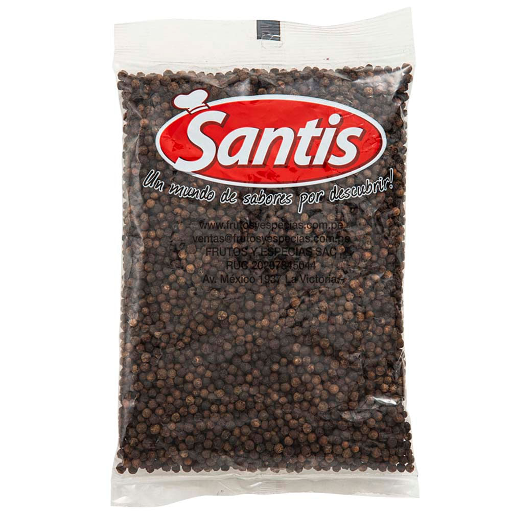 Pimienta Negra SANTIS Entera Empaque 400g