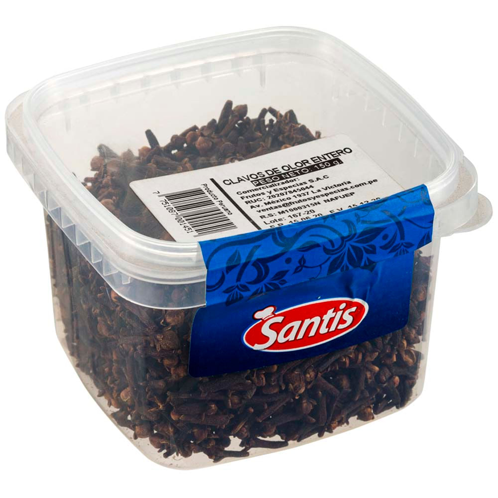 Clavo de Olor Entero SANTIS Táper 150g