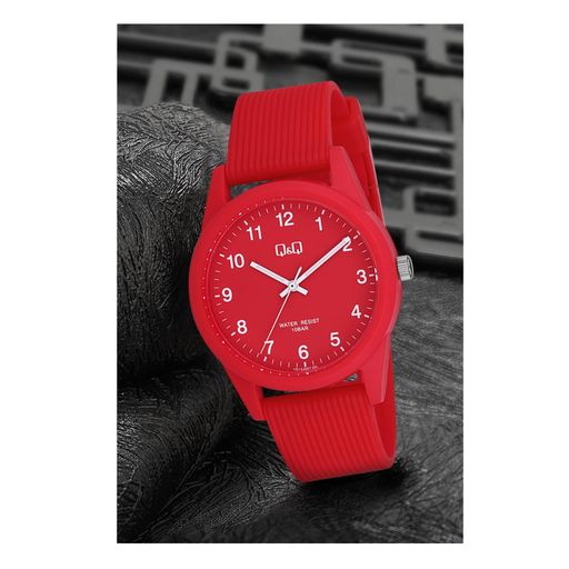 Reloj Q Q Acu tico Original para Mujer Rojo plazaVea