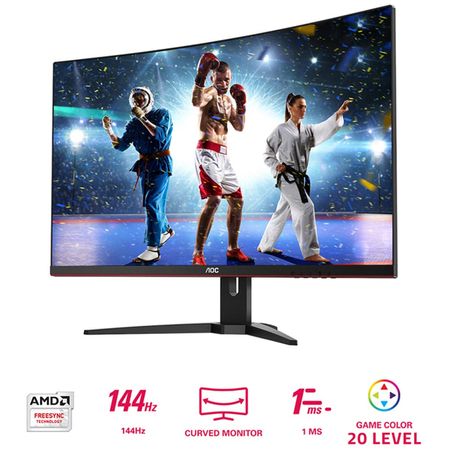 Monitor AOC 27'' FHD Curvo Gaming C27G1 | plazaVea - Supermercado