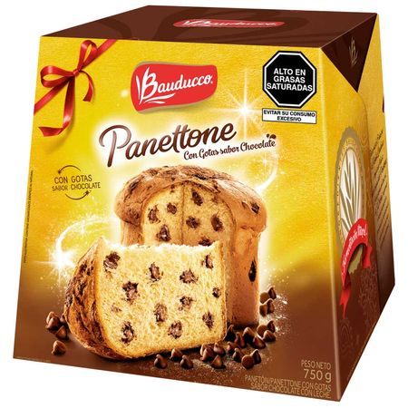 Panetón BAUDUCCO Con Gotas De Chocolate Caja 750g | PlazaVea - Supermercado