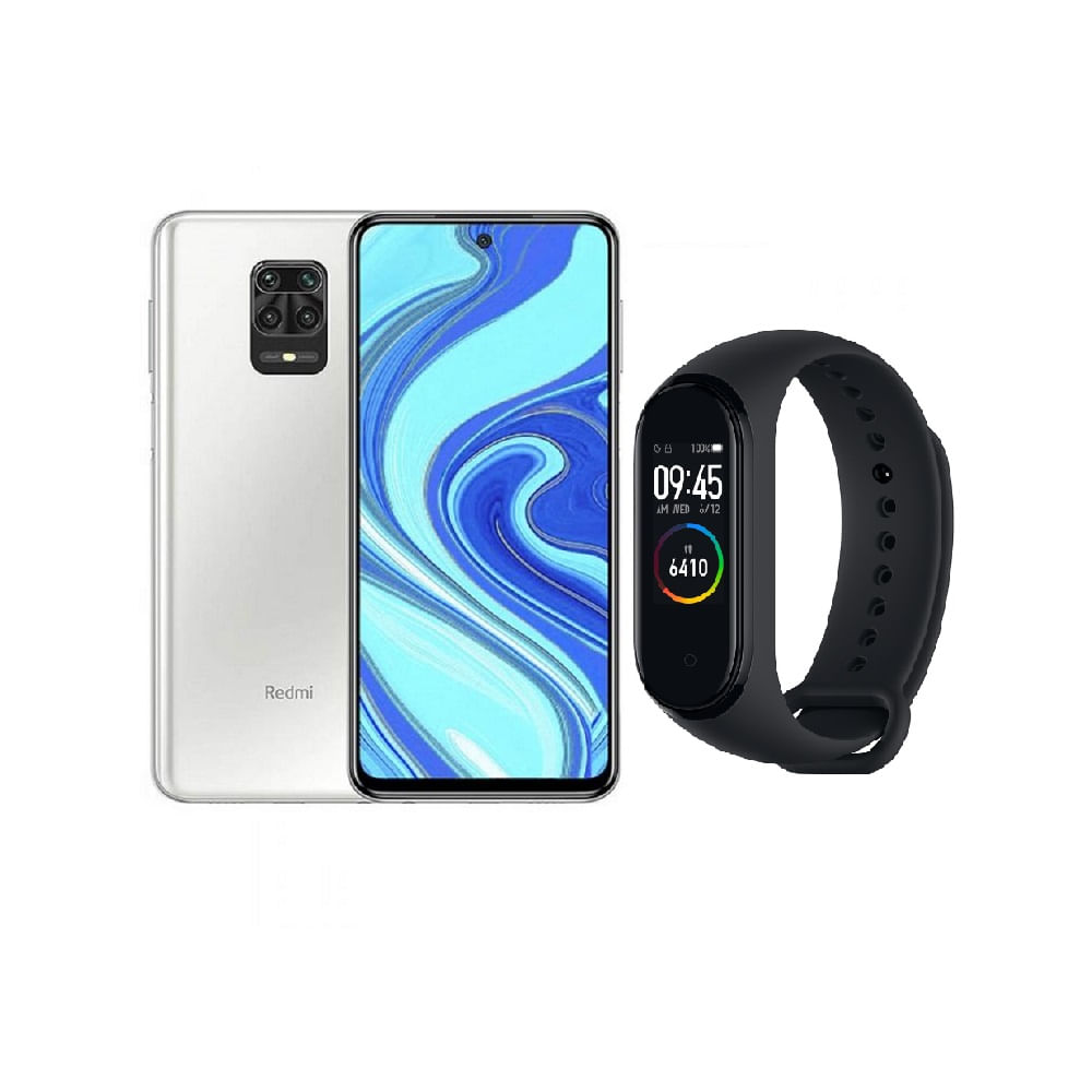 Combo Celular Xiaomi Redmi Note 9 Pro 128GB Blanco + Mi Band 4 ...