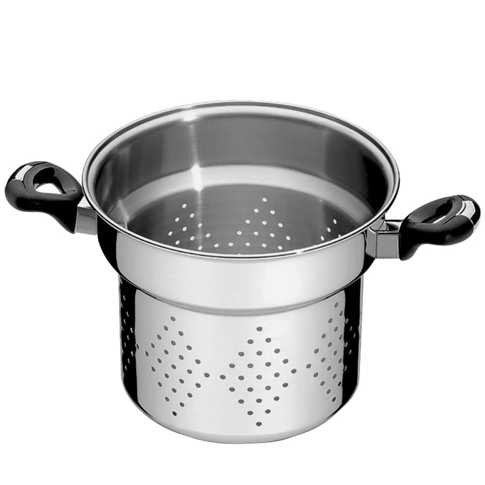 Pentola Per Pasta GMD Ora Pastaiola 20cm - Con Coperchio Forato E Maniglie Autobloccanti, Scolapasta Integrato - Foto 7