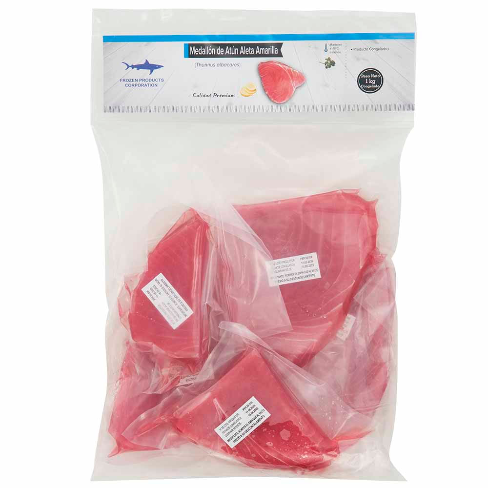 Medallones de Atún Congelado Bolsa 1Kg