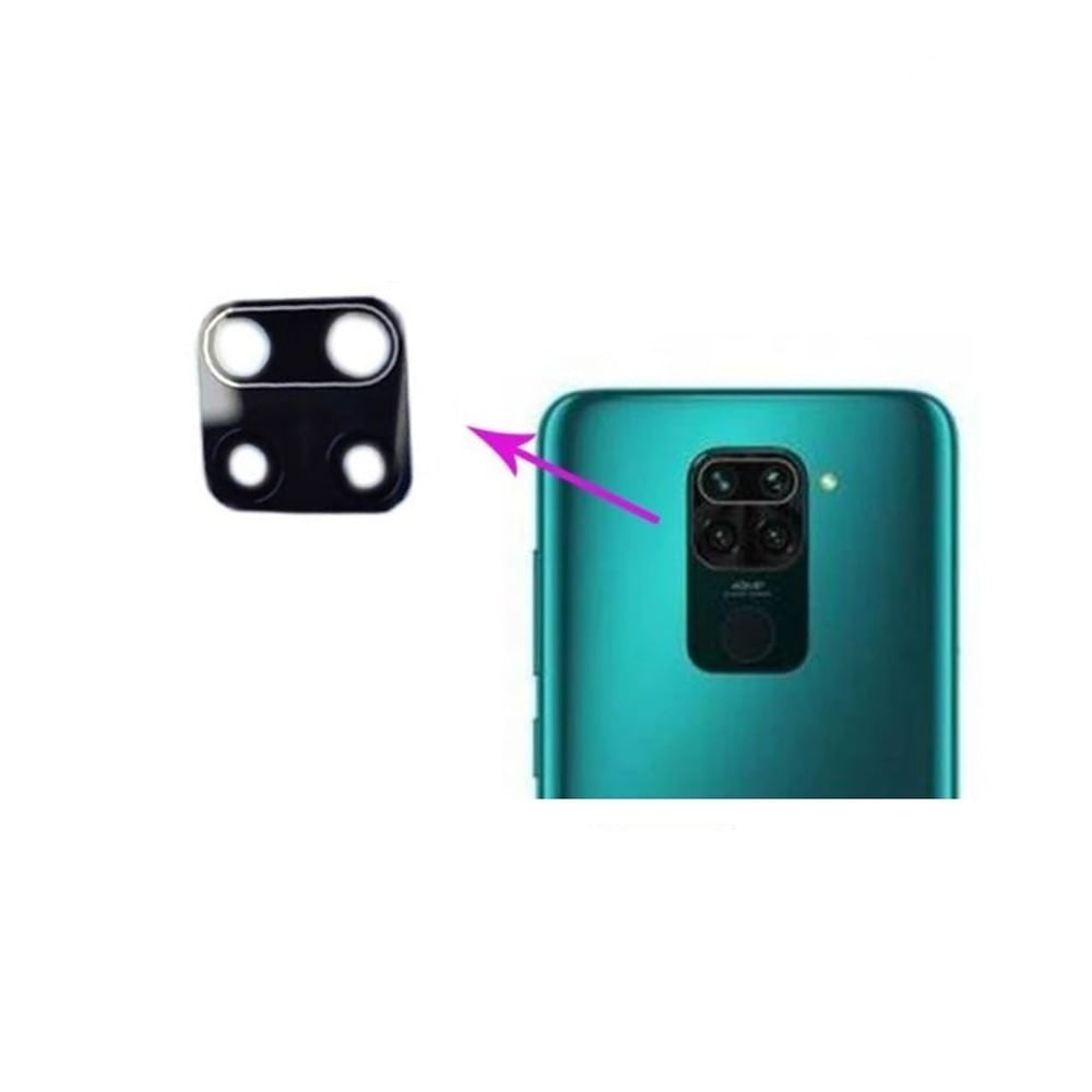 Mica Vidrio con Borde Negro para Cámara Xiaomi Redmi Note 9T + Regalo