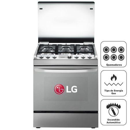 Cocina a Gas LG 6 Quemadores RSG314M Acero Inoxidable | plazaVea -  Supermercado