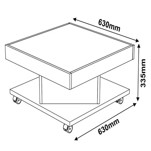 Mesa mini multiuso 52x37 Blanco - Promart