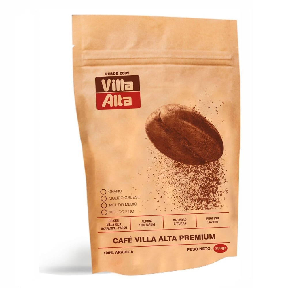 Café Molido Grueso VILLA ALTA Premium Doypack 250g