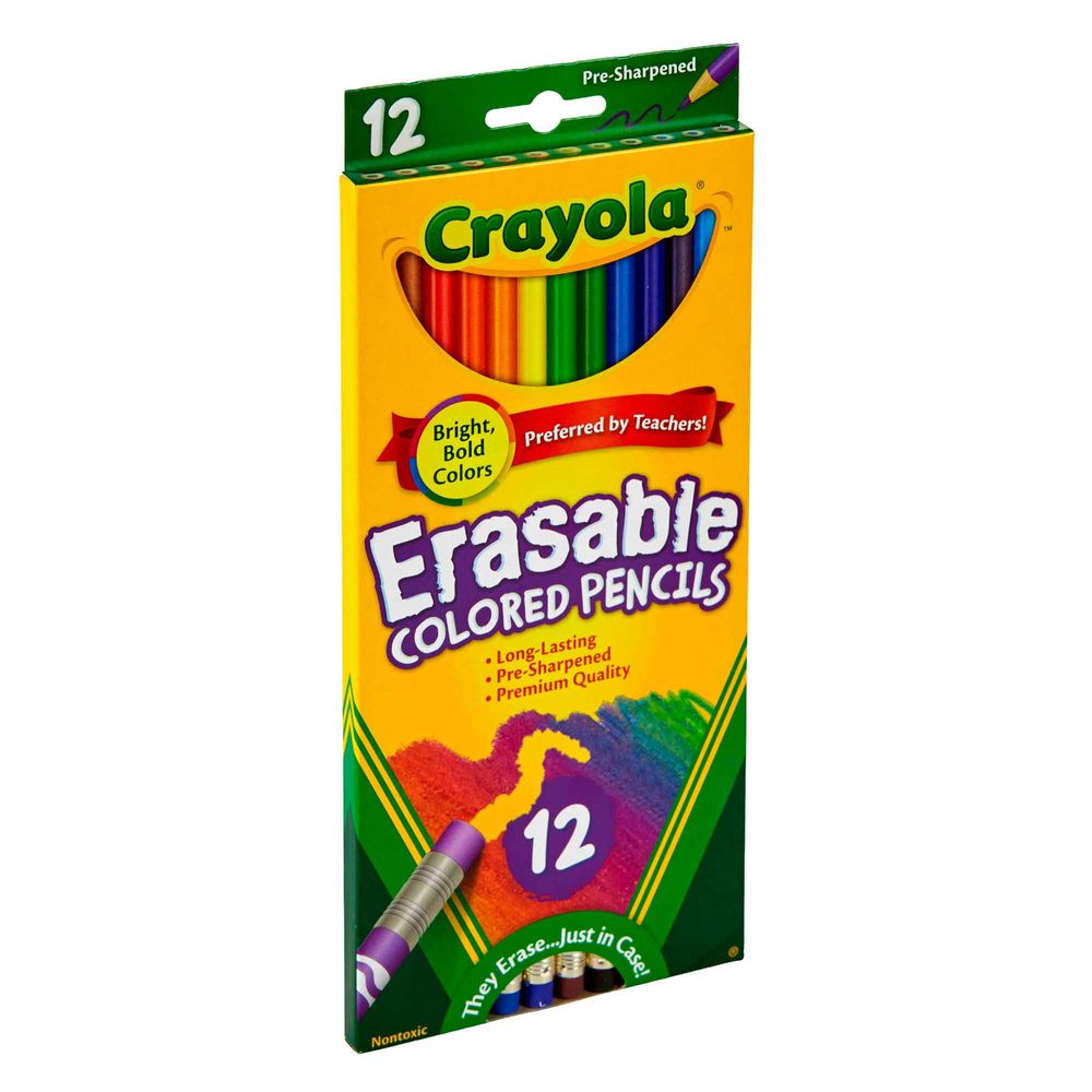 Colores Largos CRAYOLA Borrables Caja 12un | plazaVea - Supermercado colores borrables crayola