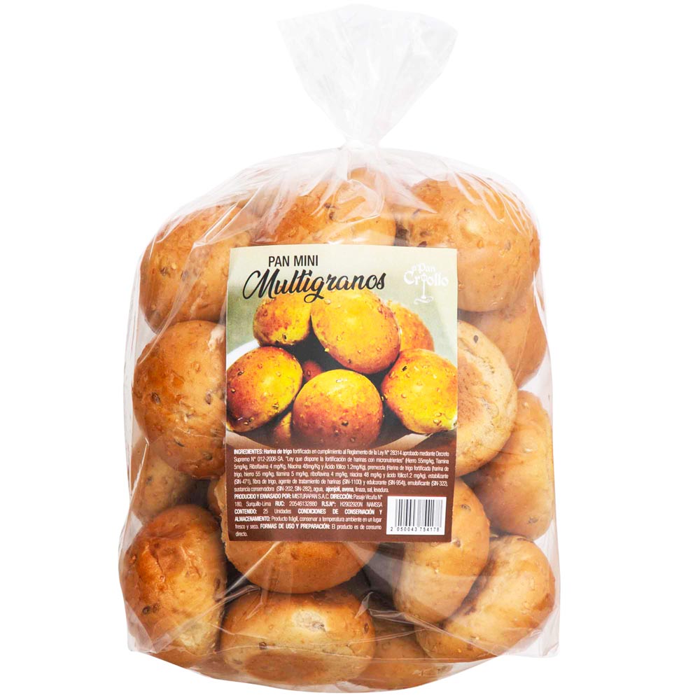 Petit Pan Multicereal EL PAN CRIOLLO Bolsa 500g