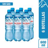 Agua Mineral SAN MATEO Con Gas Botella 600ml
