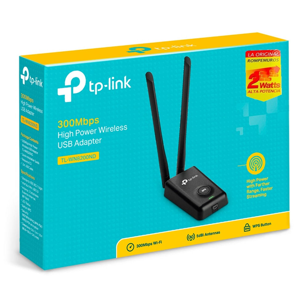 Adaptador USB Wireless TP-Link TL-WN8200ND 300 Mbps - Supermercado