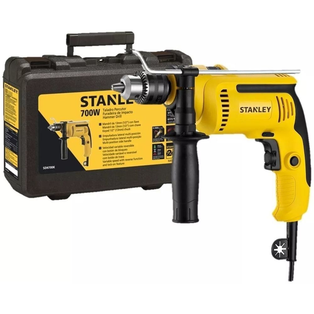 Taladro Stanley Percutor 1/2" 700W C/Maleta Plástica | PlazaVea ...