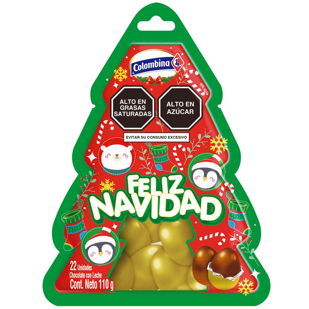 Chocolate COLOMBINA Navidad Doypack 110g plazaVea Supermercado