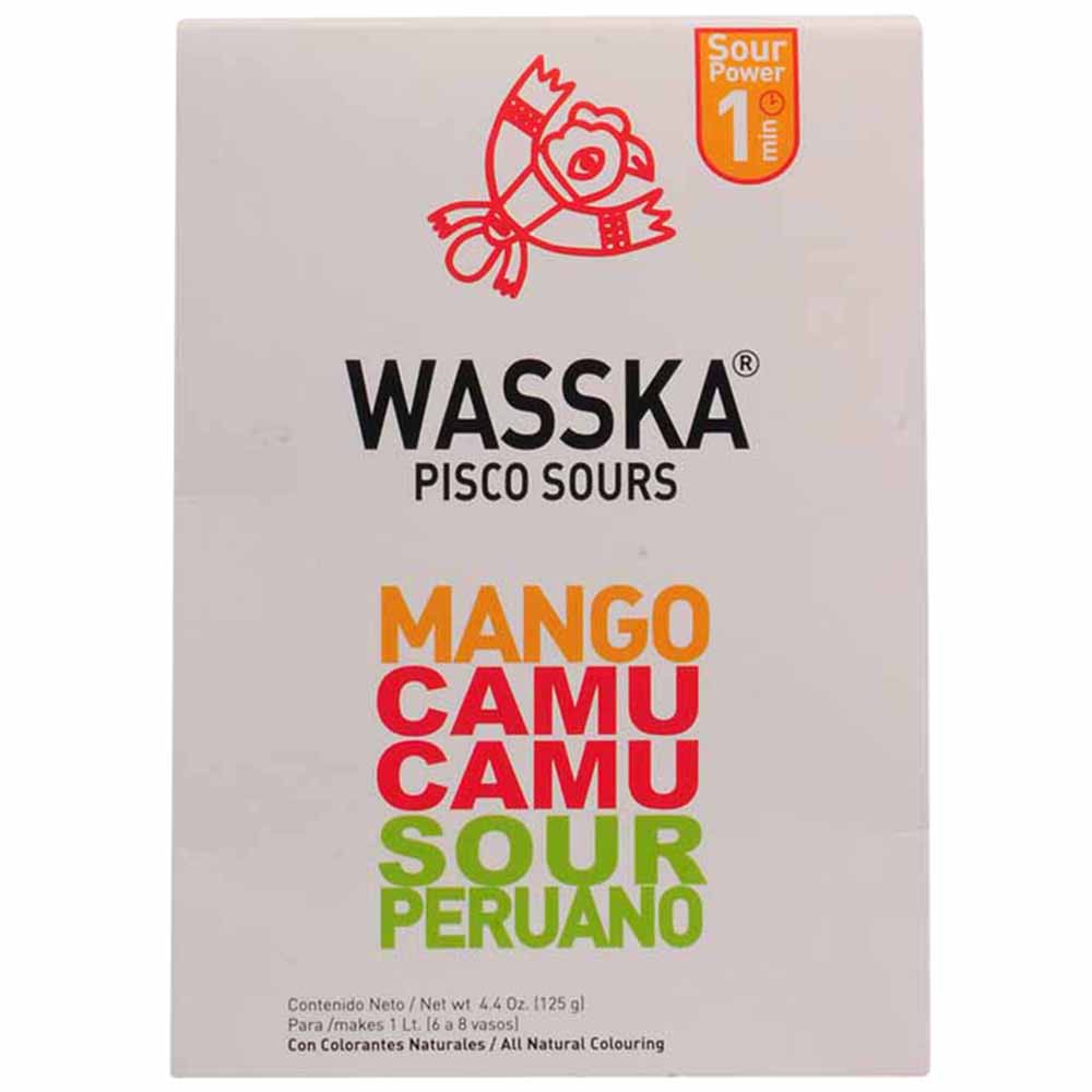Mix Para Hacer Pisco Sour WASSKA Mango y Camu Camu Sobre 125g