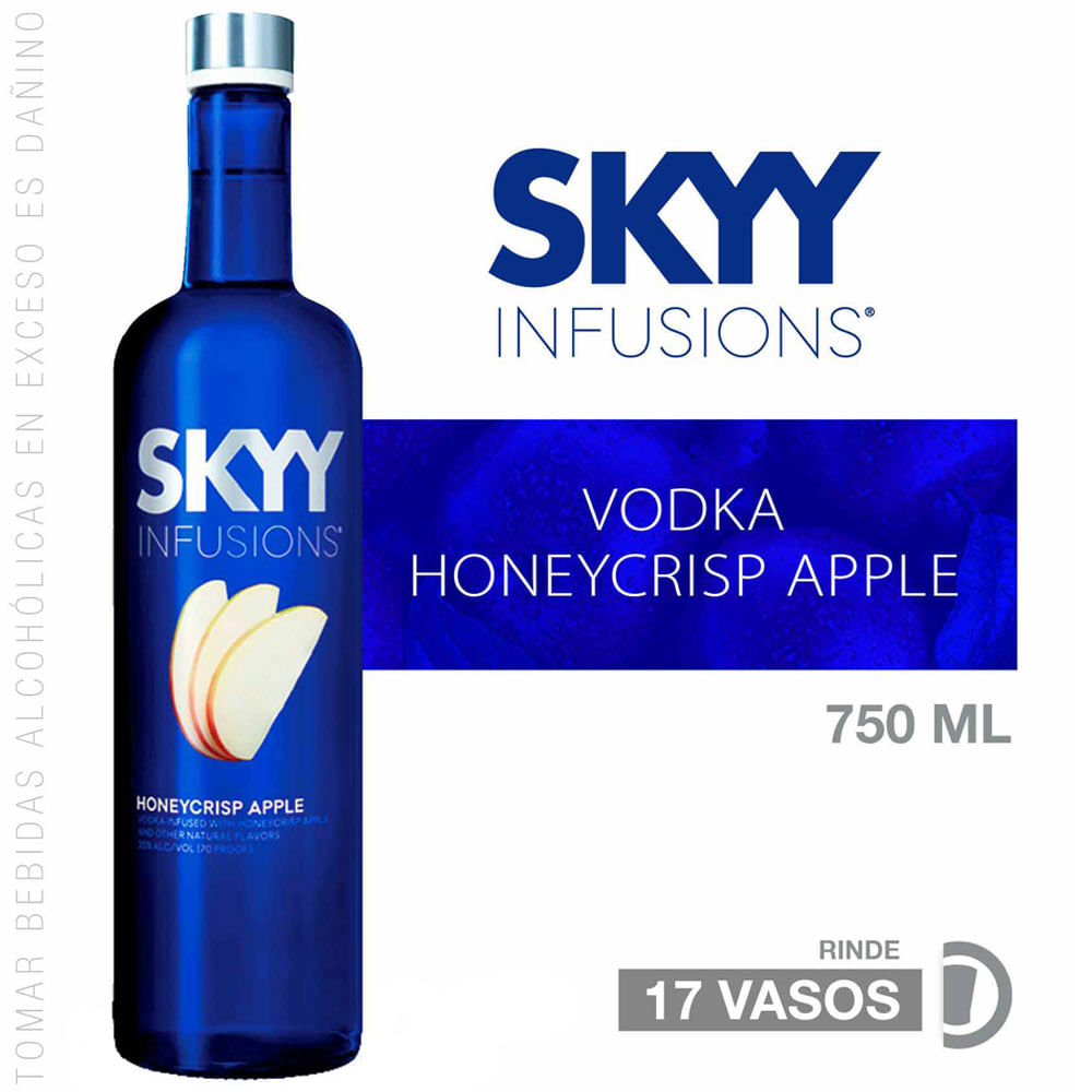 Vodka SKYY Honeycrisp Apple Botella 750ml plazaVea Supermercado
