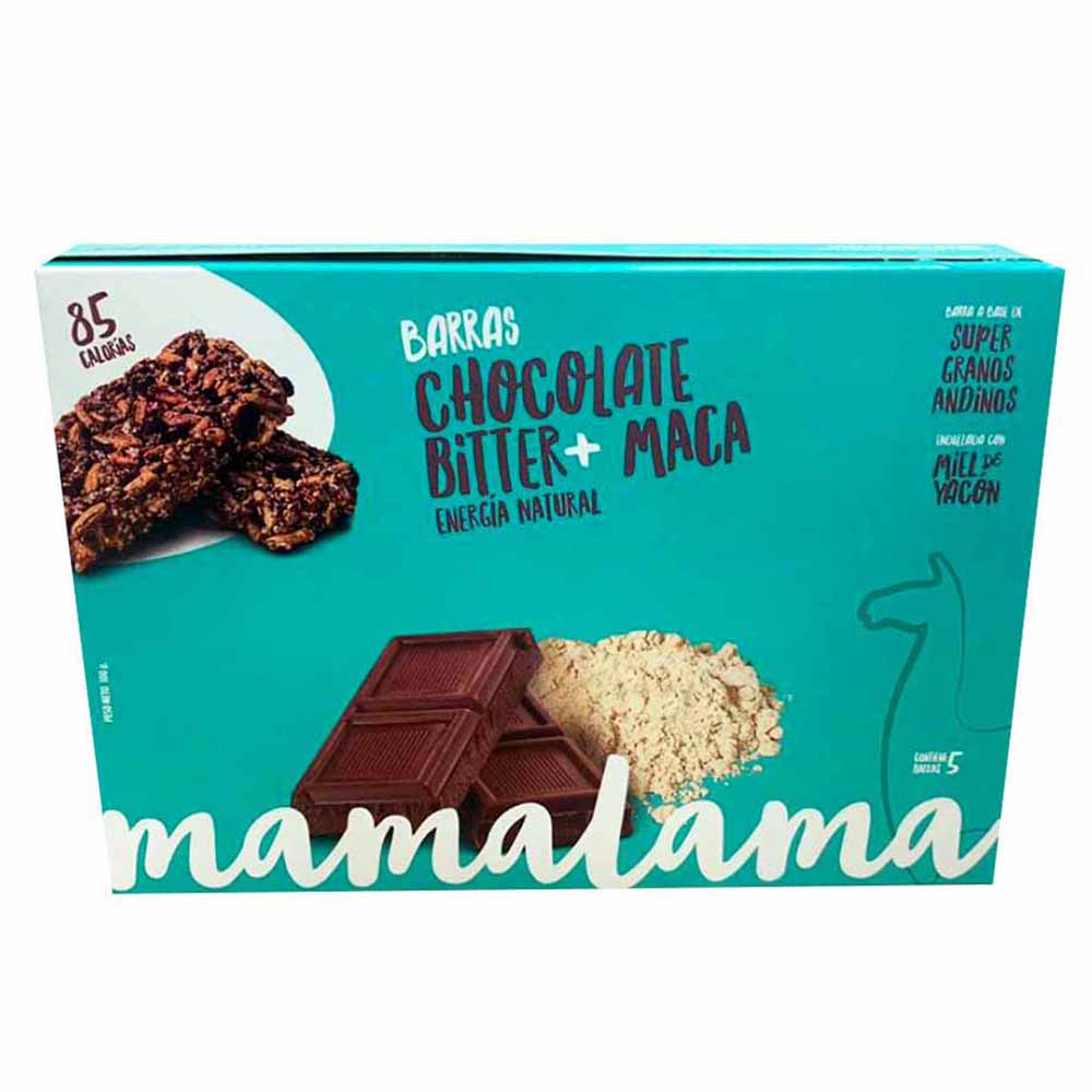 Barra Energética MAMALAMA Chocolate Bitter Caja 5un