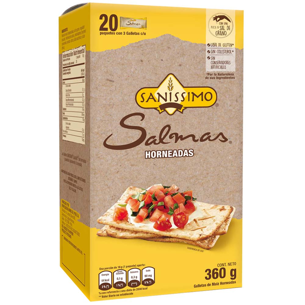 Galletas Horneadas Salmas Caja 360g Plazavea Supermercado