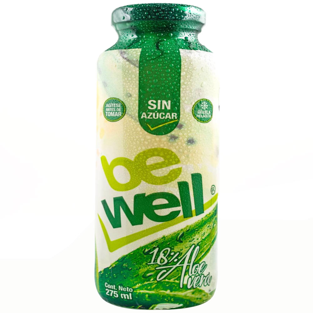 Bebida De Aloe Vera Be Well Uva Original Botella 275ml Plazavea Supermercado