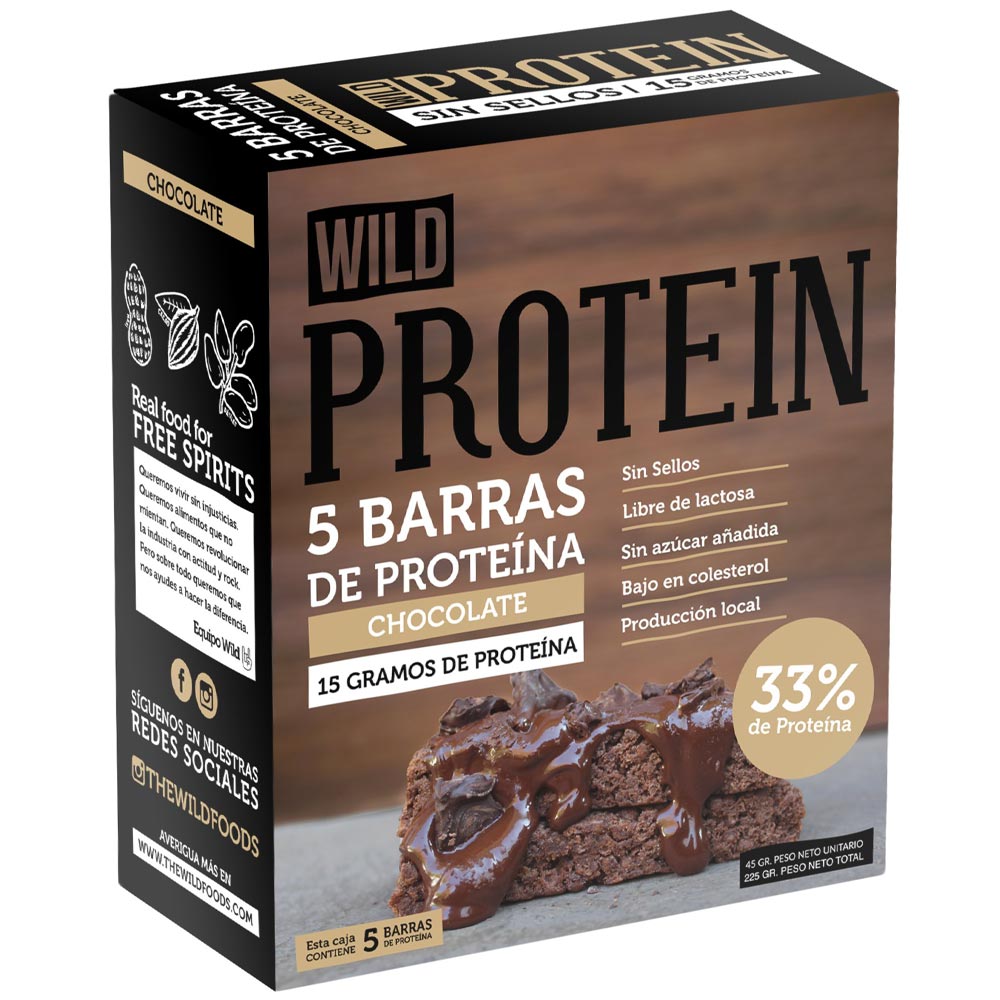 Barras de Proteína WILD de Chocolate Caja 15g 5un plazaVea Supermercado Barras de Proteína WILD de Chocolate Caja 15g 5un plazaVea Supermercado