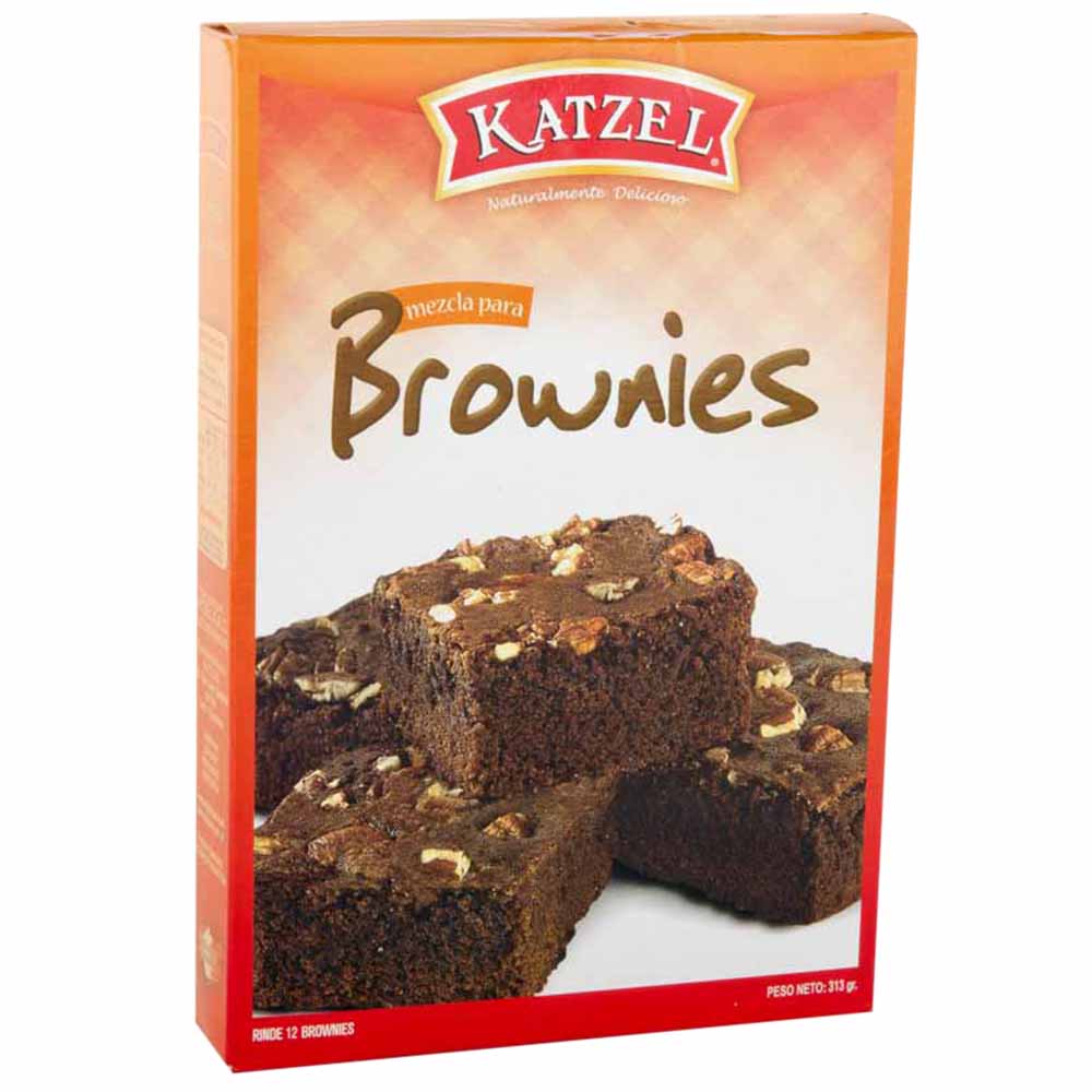 Mezcla en Polvo KATZEL para Preparar Brownies Caja 313g